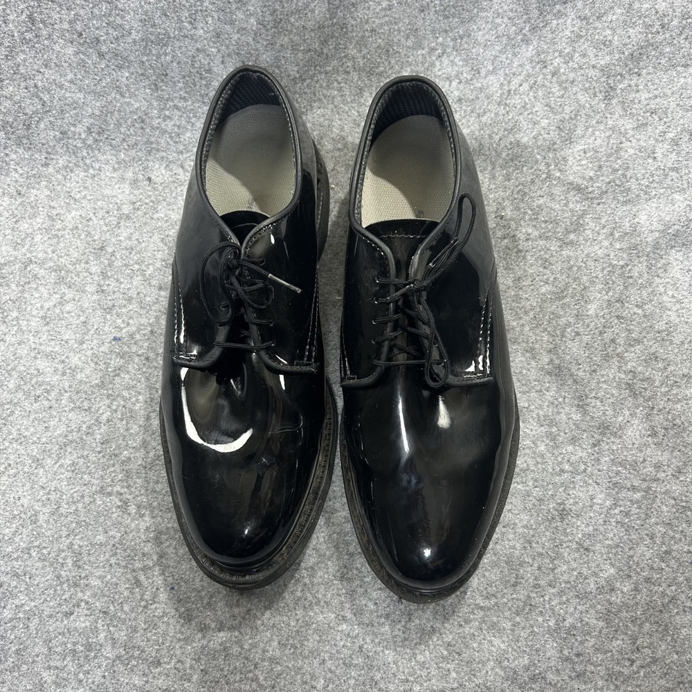 Capps 90263 Dress Shoes 8.5 D Black Patent Leather High Shine Formal